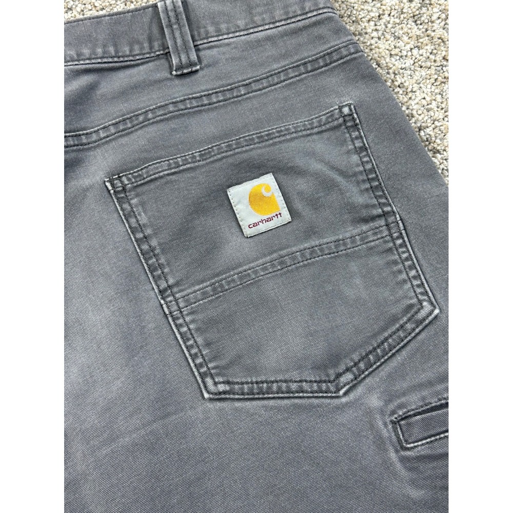 Carhartt Rugged Flex Relaxed Fit Canvas Work Pant Gray BN2517-M 40x30 Mens #0685